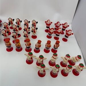 32 Spring Loaded Pop Up Holiday Vintage Christmas Plastic Toys